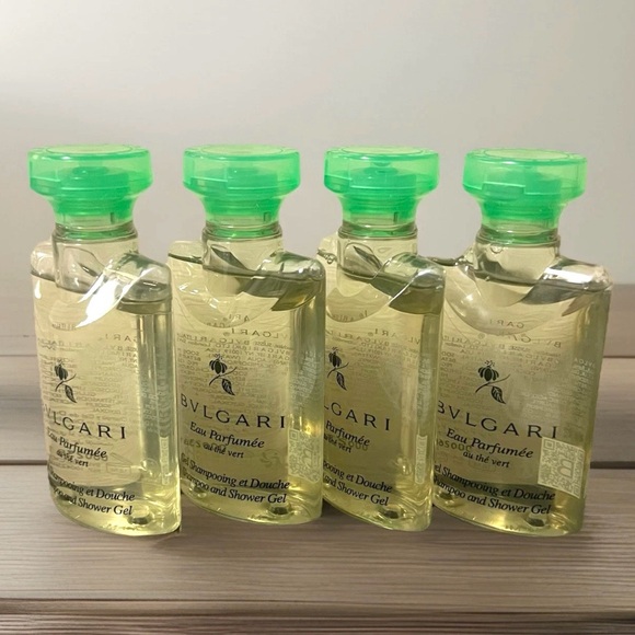 BVLGARI Other - BVLGARI Au The Vert green tea Shampoo & Shower Gel 1.3oz Set Of 4
